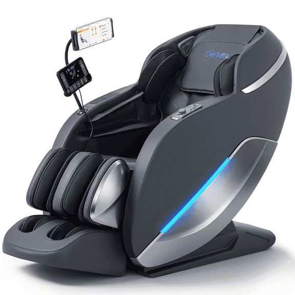 2026 4D Massage Chair,Full Body Zero Gravity with SL Track,Heat, AI Control,12 Auto Programs,Black
