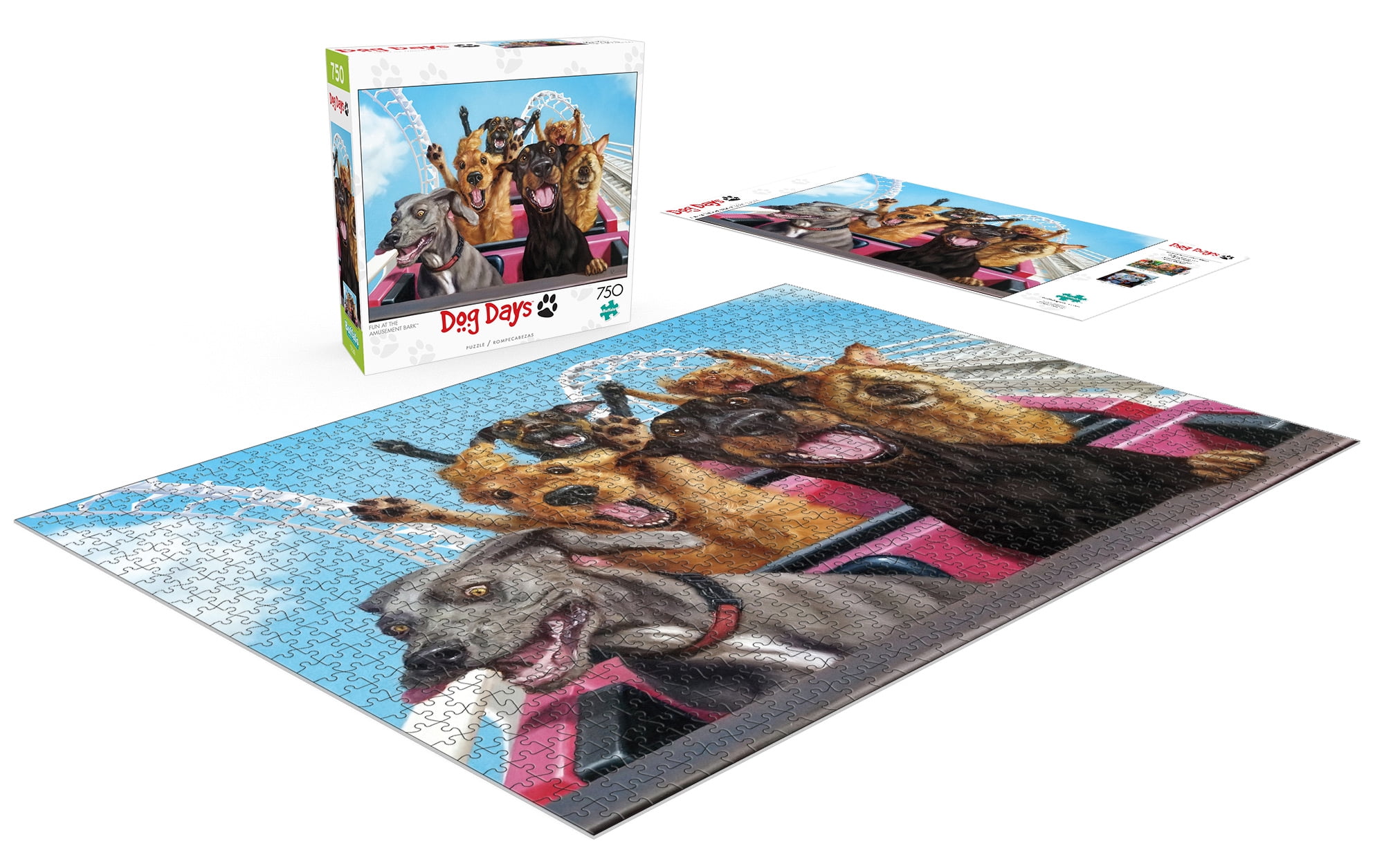 Buffalo Games - Dog Days - Fun at the Amusement Bark - 750 Piece Jigsaw Puzzle