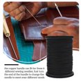 thumbnail image 4 of Matsuzay Hilo de pescar de nailon, alambre para cometa, multifilamento multicolor multifuncional para hombre, Color sólido para reparar el de captura Suministros de marroquinería Negro Matsuzay HA061064-03B, 4 of 6