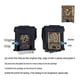 thumbnail image 3 of Portable for HP302 XL Ink Box HP1000 1050 1510 2130 2131, Black color, 3 of 5