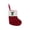 E, variant on JIhuahe Christmas Socks Candy Boots with Small Bells, 26 Letter Knit Embroidered 3D Hanging Ornament Gift Bag, for Fireplace, Holiday Decor,I