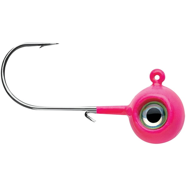 VMC 3/8 oz. Neon Moon Eye Jig - 4 Pack - Glow Pink - Walmart.com ...