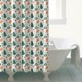 thumbnail image 4 of White Christmas Gingerbread and Tree Pattern Shower Curtain 84"x72" ,Bathroom Decorative Shower Curtains Set with 12 Hooks,Modern Waterproof Washable Shower Curtain, 4 of 6