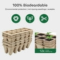 thumbnail image 3 of Cells Peat Pots Seed Starter Trays,  Biodegradable Seedling Pots Germination Trays, Organic Plant Starter Kit with 15 Pcs Plant Labels, 3 of 6