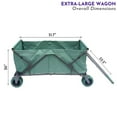 thumbnail image 2 of Impact Canopy Folding Utility Wagon, Collapsible, All Terrain Wagon, Extra Large, Forest Green, 2 of 2