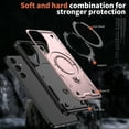 thumbnail image 6 of Rugged Phone Case for Samsung Galaxy S23+ Plus, Military Grade Shockproof Samsung Galaxy S23 Plus Case with Ring Holder, Kickstand, TPU & PC Shell Compatible with MagSafe, Rosegold, 6 of 6