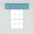 thumbnail image 2 of Ambesonne Paisley Window Valance, Blue Tones Oriental Floral, 42" x 12", Multicolor, 2 of 3