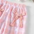 thumbnail image 4 of Gerichy Toddler Baby Girl Clothes Rib Knit Long Sleeve Sweatshirts & Bow Plaid Pants 12 18 24 Month 3T 4T 5T Fall Winter Outfits, 4 of 7