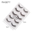 thumbnail image 1 of 5piar3d Lashes Natural Thick False Fake Eyelashes Eye Lashes Makeup Extensions, 1 of 5