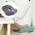 thumbnail image 4 of Cojín de asiento de espuma viscoelástica con cremallera Cojín trasero ergonómico desmontable antideslizante para silla de oficina Estudiantes gris Sunnimix Cojín de asiento de espuma viscoelástica, 4 of 8