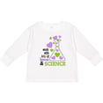 thumbnail image 3 of Inktastic Made with Lots of Love and Science Heart Bubbles in a Beaker Boys or Girls Long Sleeve Toddler T-Shirt, 3 of 5