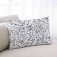 thumbnail image 2 of Grey Elegant Floral Spring Plant Watercolor Throw Pillow Cover, Pillowcase Protectors with Zipper, Breathable Decorative Lumbar Pillow Case Cover, Pillow Shams for Couch Sofa 12x20Inch, 2 of 7