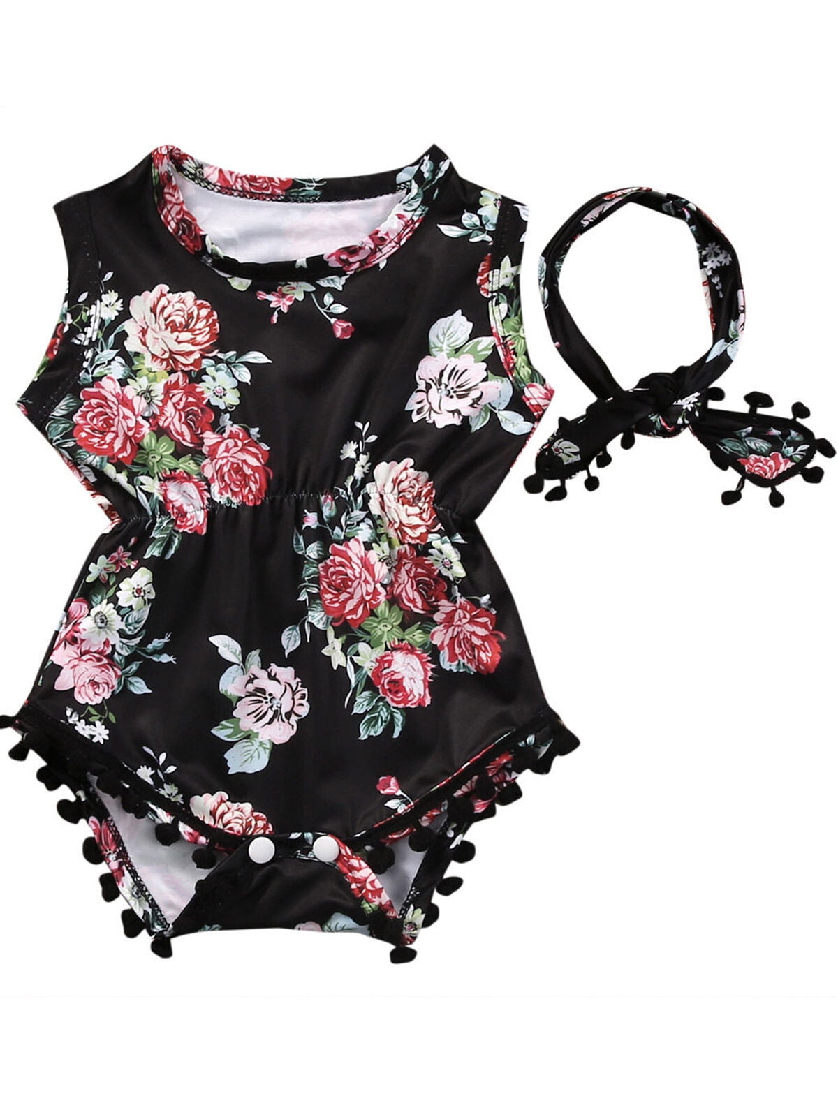 baby girl floral outfit