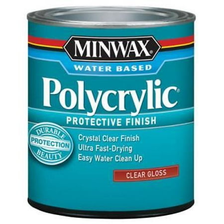 1 Quart Gloss Polycrylic Clear Acrylic/Urethane Blend (Best Acrylic Clear Coat)