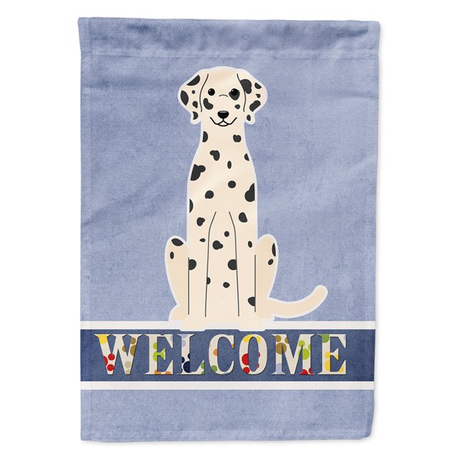 "Treasures Dalmatian Welcome Flag Canvas House, grande, multicolor" Caroline's Treasures BB5678CHF