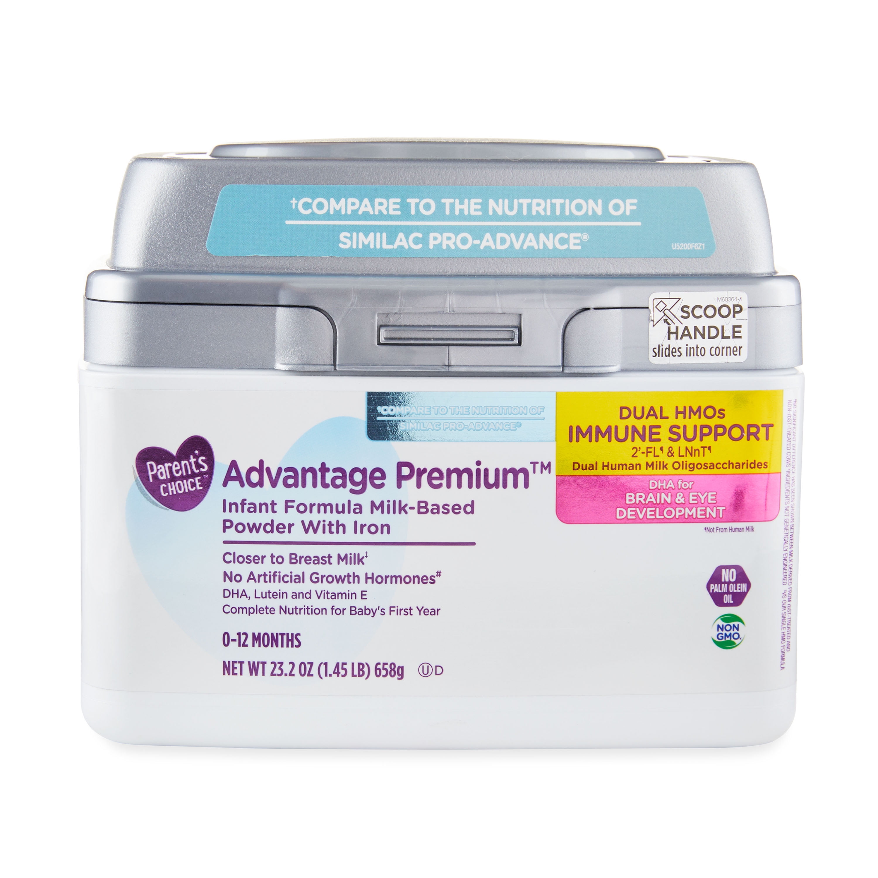 Parent's Choice Advantage Premium Powder Baby Formula with Iron, 23.2 oz Tub
