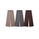 thumbnail image 2 of HH TRAF Pantalones largos de pierna ancha con cintura elástica y bolsillos salvajes con lazo y cordones para mujer de verano a la moda de 3 colores sólidos para mujer, 2 of 5