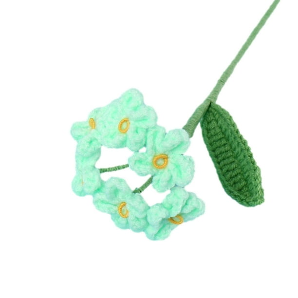 Flores para la Decoración Ramo Hecho a Mano Simulación Fresca Pequeña, Tejido de Ganchillo Leche Hilo de Algodón Flor para la Oficina Jardín Regalo de Decoración Del Hogar