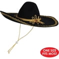 thumbnail image 3 of Beistle 60624 6-Pack Felt Sombrero, 3 of 5