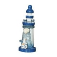 thumbnail image 3 of Abbracc Modèle de Phare Nautique en Bois Bleu, 3 of 6