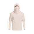 thumbnail image 2 of HappyYEE Women’s Upf 5+ Sun Shirts with Hooded Long Sleeve Thumb Sleeve Rash Guard Summer Outdoor Sun Protection Top with Face Mask Beige S, 2 of 6