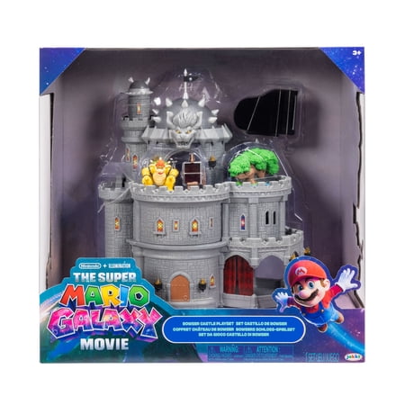 The Super Mario Galaxy Movie Deluxe Bowser Castle Playset - Includes Figure and Accessories