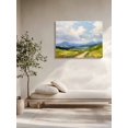 thumbnail image 4 of Scenery Cloud Flower Canvas Print Wall Art Landscape Grass Framed Canvas Art Wall Decor Minimalist Style Pictures Painting Morden Artwork for Living Room Bedroom, Ready to Hang - 16"x20", 4 of 6