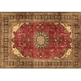 thumbnail image 1 of Ahgly Company Indoor Rectangle Medallion Brown Traditional Area Rugs, 5' x 8', 1 of 4