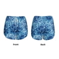thumbnail image 3 of Susaid Vintage Floral Print Women's High Waisted Running Shorts Quick Dry Athletic Gym Track Workout Shorts Zip Pocket-Large, 3 of 7