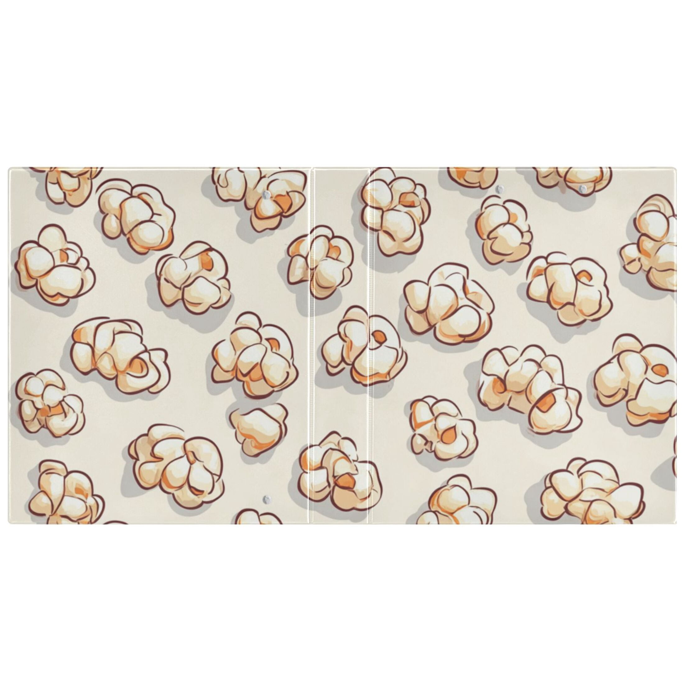 Many Popcorns 3 Ring Binders 1.5 inch Hardcover File Folders with Interior Pockets A4 Size Organizer for School Office Hospital