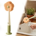 thumbnail image 2 of 3 in 1 Cup Cleaner Brush,Tumbler Cleaning Brush,Suction Base Flower Sponge Tool Cleaning Scrubber,Multifunctional Bottle Cleaning Brush for Kitchen Bathroom Sink Travel Coffee Cup,1PC,Orange,10"x2.3", 2 of 9