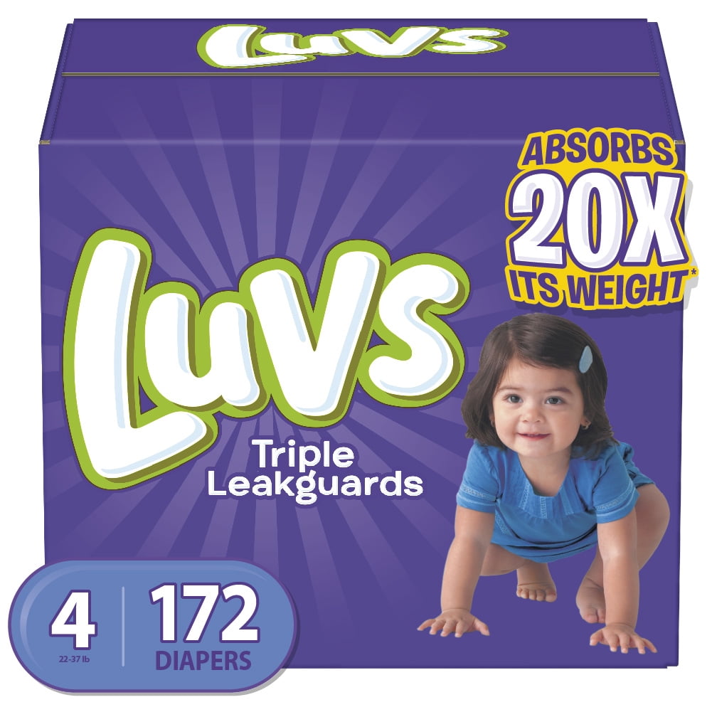 walmart luv diapers size 4