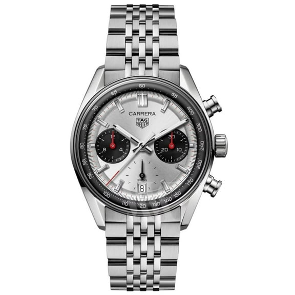 Tag Heuer Carrera Chronograph Silver Dial Stainless Steel Men's Watch CBS2216.BA0048