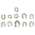 thumbnail image 4 of Inteprter 2 bolsas de plantas y flores decorativas: alto grado de simulación, efecto de decoración exquisita y tridimensional, rojo púrpura Type2 NO2, 4 of 6