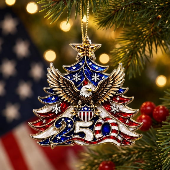 250th Anniversary Christmas Ornament,1776-2026 Patriotic Decor