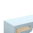 thumbnail image 2 of Suzie Pastel Blue & Rattan Console Table, 2 of 6
