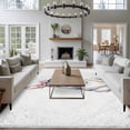 thumbnail image 3 of Bunny Easter Area Rugs 8'x10', Washable Small Throw Rugs for Living Room Patio, Rabbits Farmhouse Floral Animals Indoor Outdoor Rug Non-Slip Low Pile Carpet Runner Reversible Floor Mats, 3 of 8