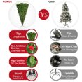 thumbnail image 3 of Christmas Trees, SEGMART 7.4ft Upside Down Christmas Spruce Tree with PVC Pine Needles, Realistic Home Christmas Decor Tree with 1500 Tips and 65 Red Artificial Berries for Indoor, SS1735, 3 of 9