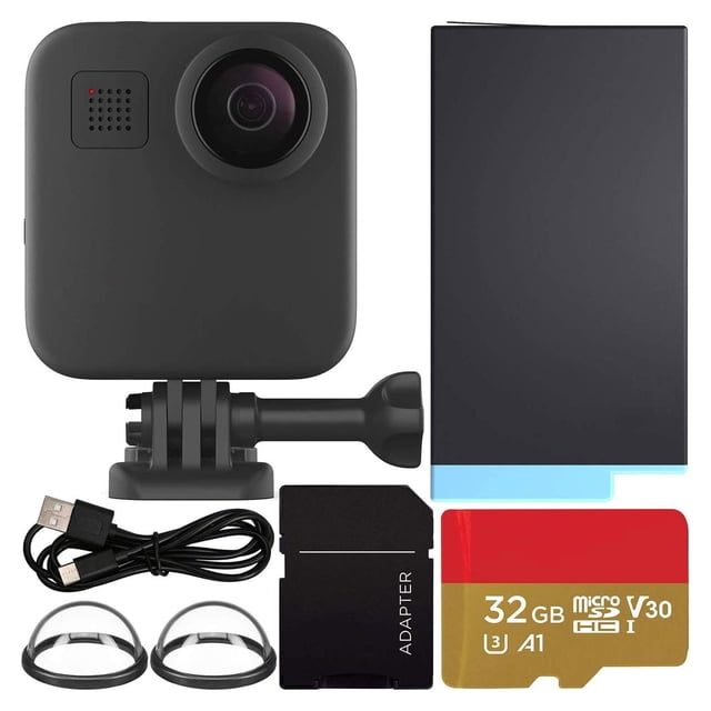 GoPro MAX 360 Caméra d'Action avec Carte Mémoire microSDHC SanDisk Extreme 32 Go