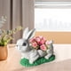 thumbnail image 1 of Estatuas de conejo de Pascua, maceta decorativa para flores, macetas para fiestas blanco, 1 of 8