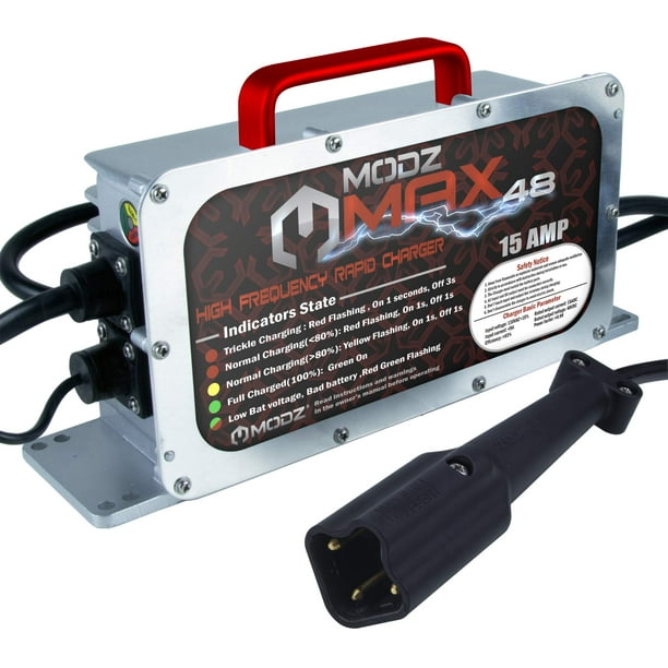 Modz Max48 15 Amp Yamaha G29 Drive Drive2 Battery Charger For 48 Volt Golf Carts Walmart Com