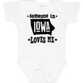 thumbnail image 3 of Inktastic Someone in Iowa Loves Me Souvenir Boys or Girls Baby Bodysuit, 3 of 5