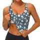thumbnail image 3 of Balery Blue Flower Sujetadores deportivos con espalda cruzada para mujer, acolchados, sin costuras, de alto impacto, ideales para yoga, gimnasio, entrenamiento y fitness.-Small, 3 of 8