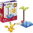 thumbnail image 1 of MEGA Pokémon Pikachu's Beach Splash Building Set - 79 bricks, 1 of 6