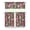 Floral 01, variant on Southwestern Succulent Kitchen Curtains - Desert Style 3-PC Set with Valance & Tier Panels, Rod Pocket Design