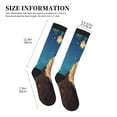 thumbnail image 2 of Lsque Squirrel Sleeping In Tree Pattern Sport Compression Socks for Men & Women 15-20 mmHg Knee High Nurse Pregnant Running Medical and Travel Athletic, 2 of 6