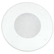 parts express white round commercial ceiling speaker grill for 8-inch speaker