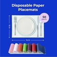 thumbnail image 6 of Fit Meal Prep 1000 Pack Disposable Paper Placemats, 14 x 10 Inch White with Decorative Wavy Scalloped Edge for Restaurant Catering Dining Table, Baby Kids Birthday Parties, 6 of 7