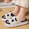 thumbnail image 5 of Zapatillas de lino Unisex con dibujos de vaca, chanclas antideslizantes para primavera y verano, zapatos para el hogar para hombres y mujeres, 5 of 5