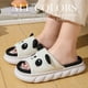 thumbnail image 5 of Zapatillas de lino Unisex con dibujos de vaca, chanclas antideslizantes para primavera y verano, zapatos para el hogar para hombres y mujeres, 5 of 5